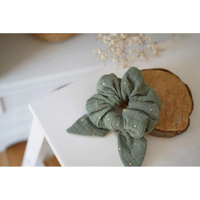 Sage Green Ivy Knot Scrunchie