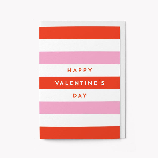 Valentine's Stripe Card