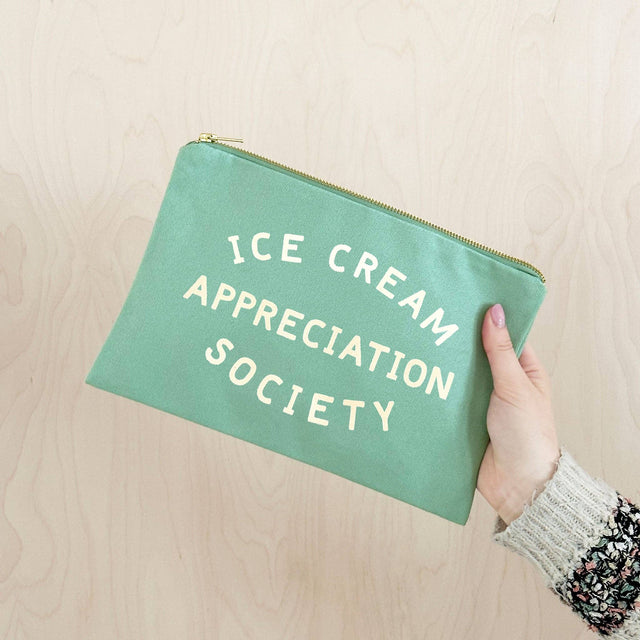Sea Glass Ice Cream Appreciation Society Pouch