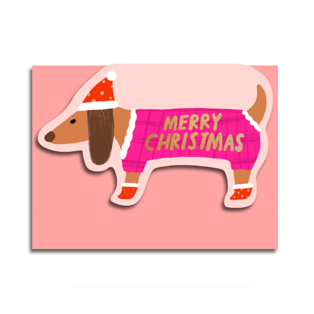 Christmas Sausage Dog Card