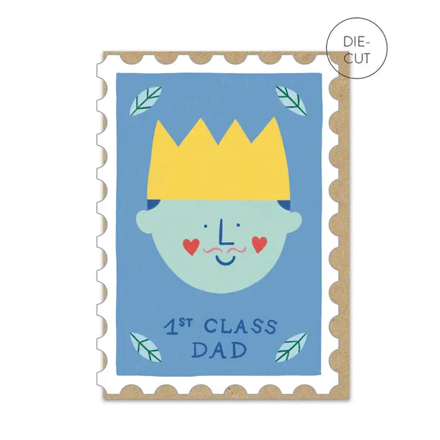 1st Class Dad Stamp Card