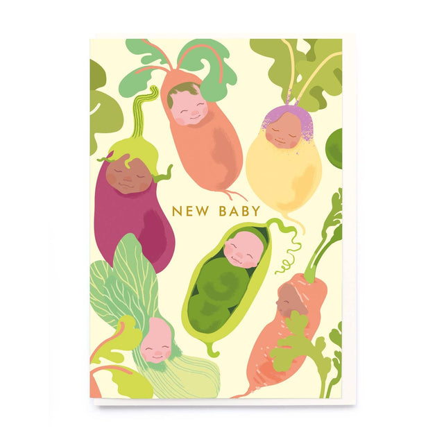 New Baby Veggie Card