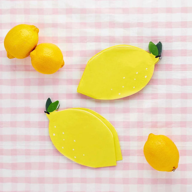 Lemon & Gingham Napkins