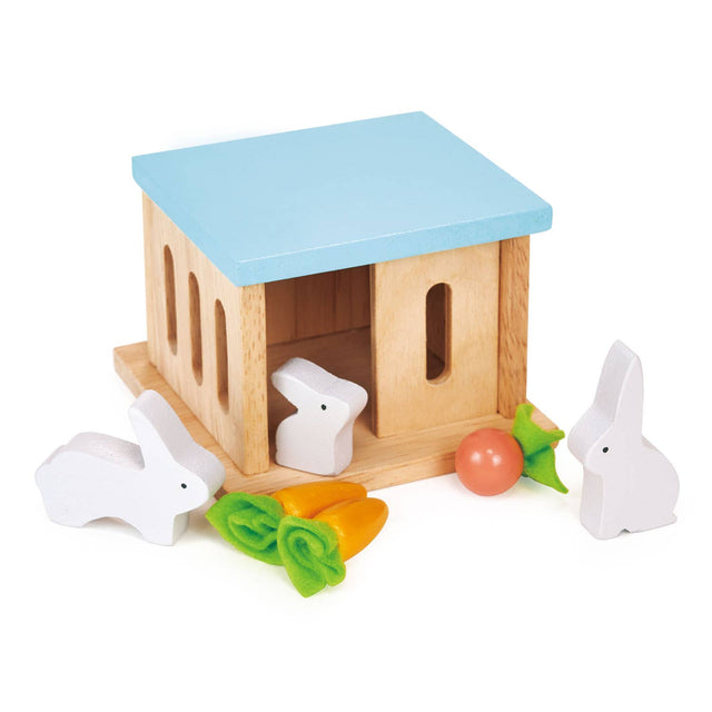 Wooden Rabbit Hutch Pet Set