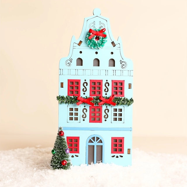 Wooden LED House Decorations