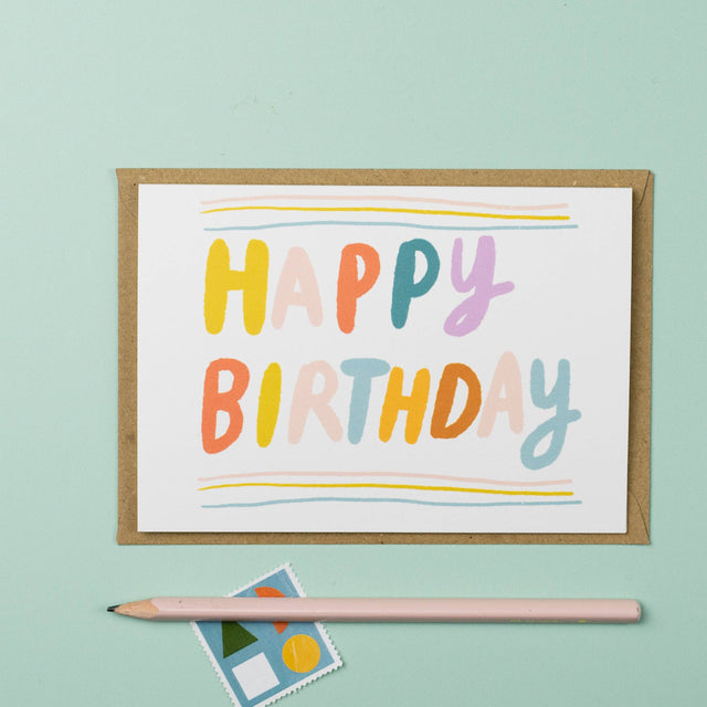 Birthday Colours Card
