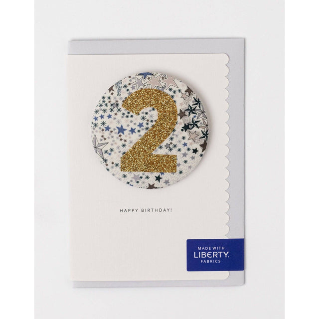 Age 2 Liberty Birthday Badge Adelajda's Wish Card