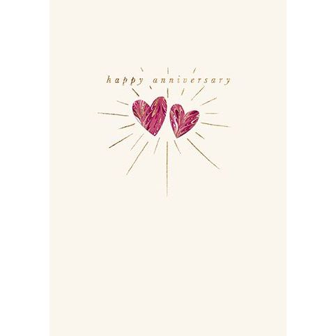 Anniversary Marble Hearts Card