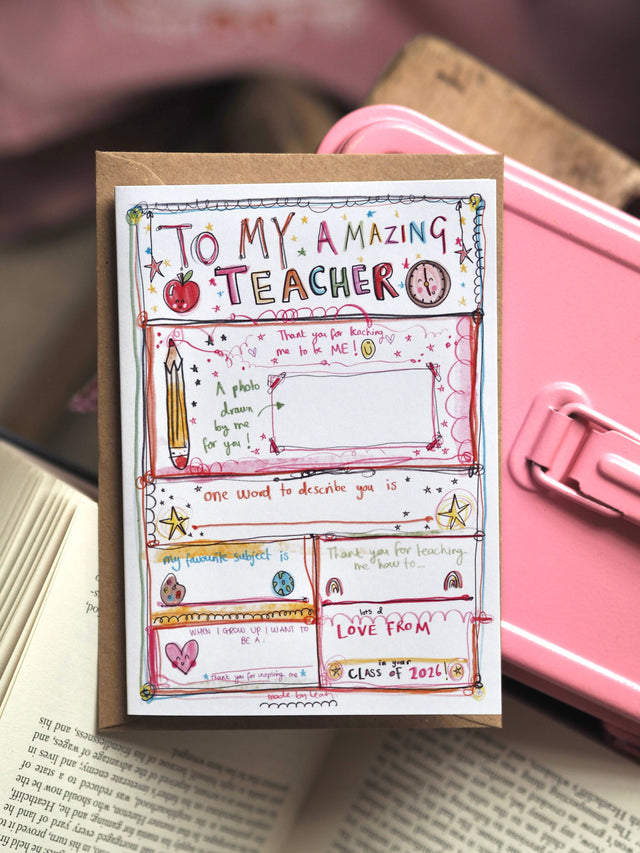 Write Your Own Teacher Card