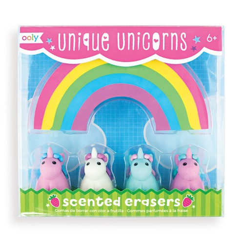 Unique Unicorns Scented Erasers