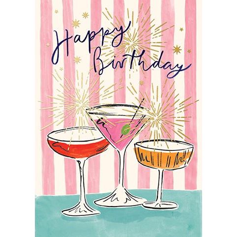 Birthday Cocktails Card
