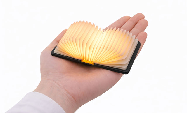 Super Mini Smart Book Light: Walnut
