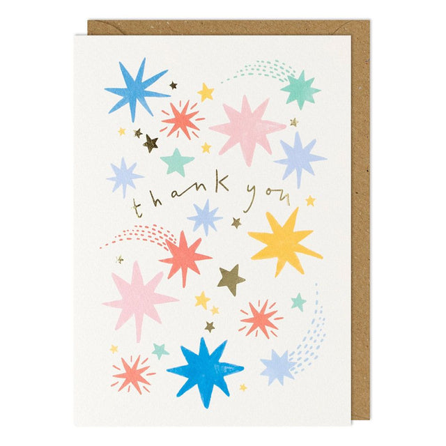 Thank You Rainbow Stars Card