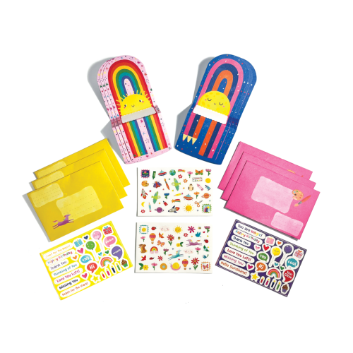 Hello Rainbows Note Cards & Sticker Set