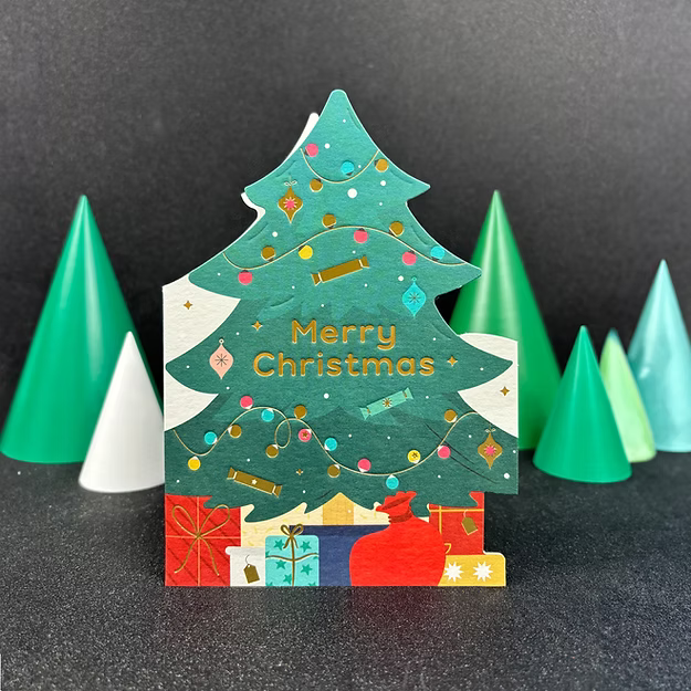 Christmas Tree Shaped Card