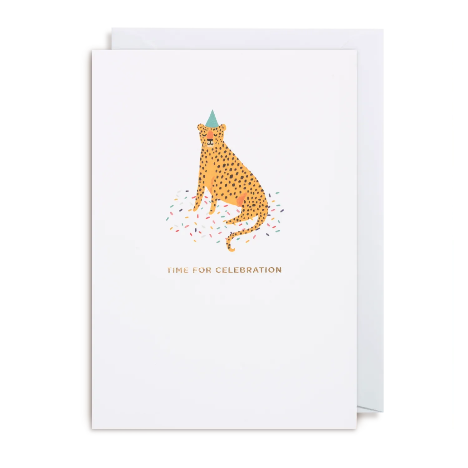 Time For Celebration Cheetah Card