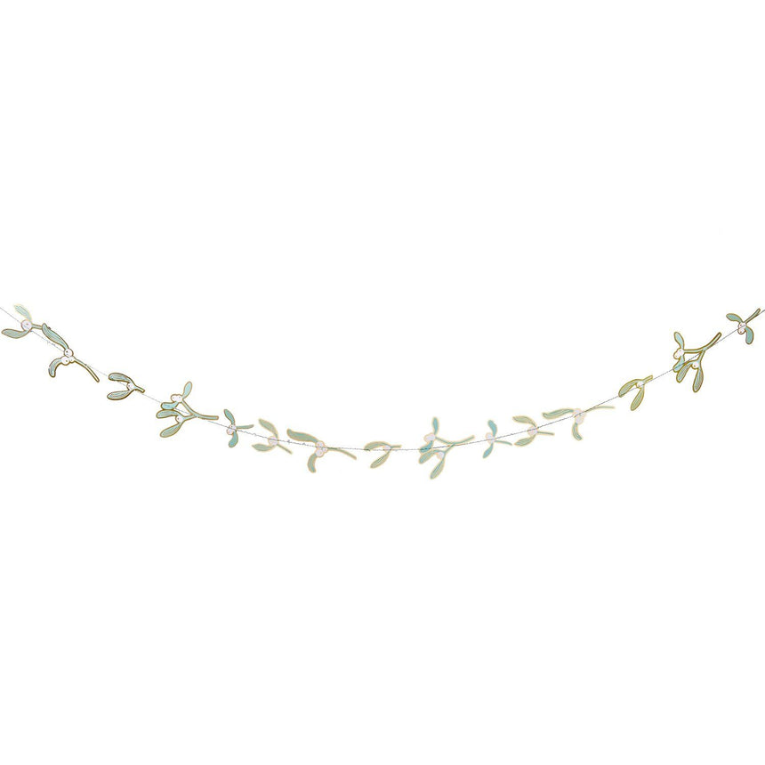 Advent Mistletoe Sewn Garland