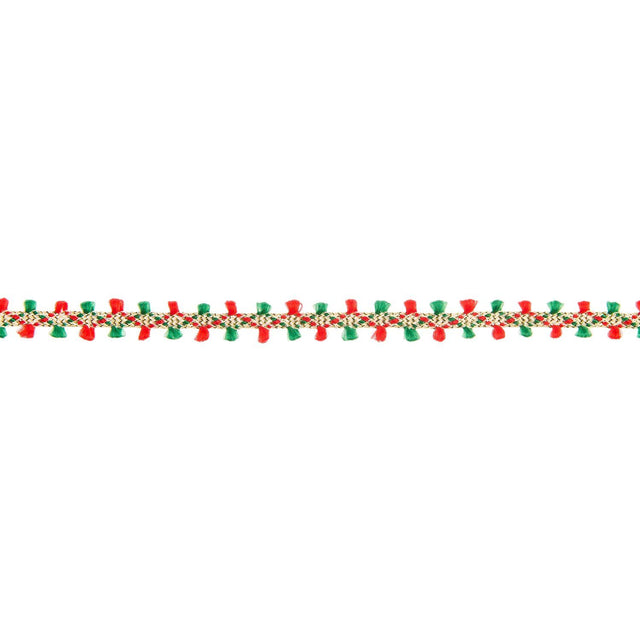 Red & Green Tassle Ribbon