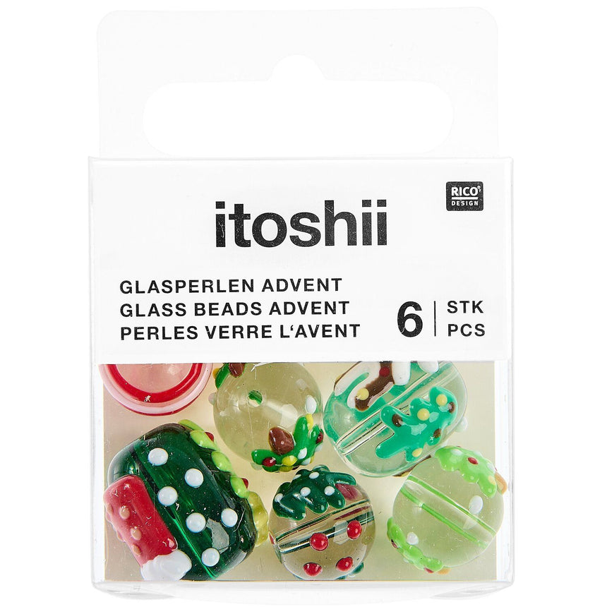 Advent Glass Beads