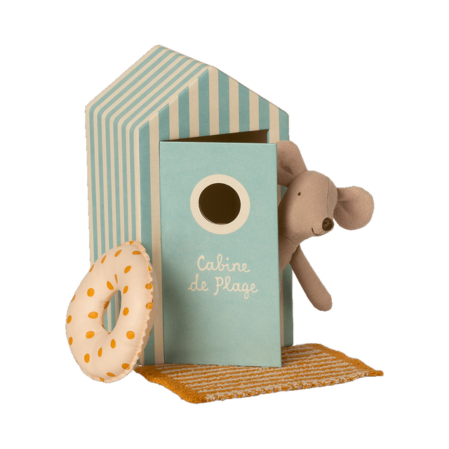 Little Brother Mouse In Beach Cabin