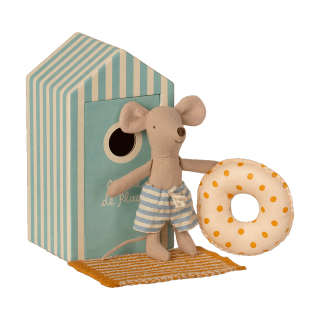 Little Brother Mouse In Beach Cabin