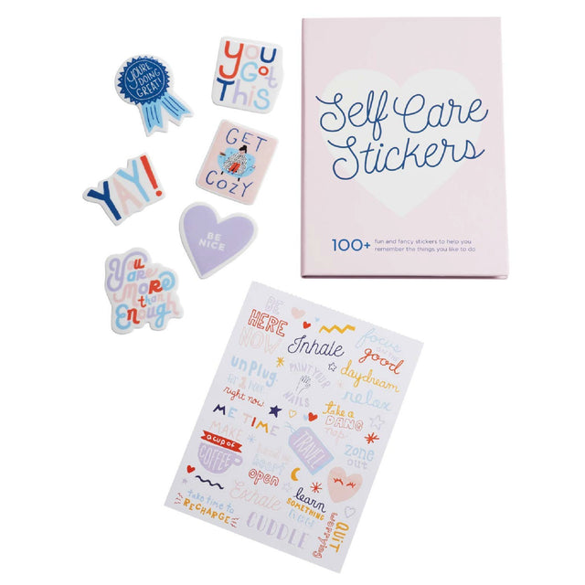 Self Care 100 Stickers Book
