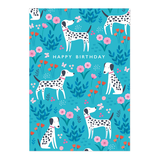 Dalmatian Dogs Birthday Card
