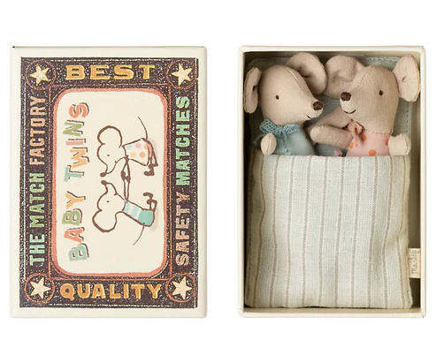 Twins Baby Mice In Matchbox