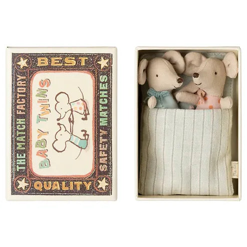 Twins Baby Mice In Matchbox
