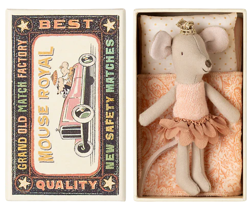 Little Sister Princess Mouse In Matchbox