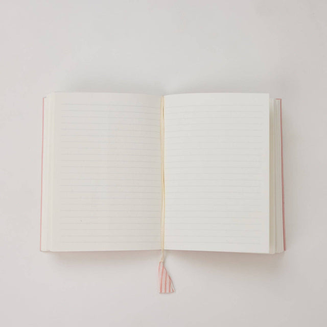 Ditsy Floral Blush Block Printed Notebook