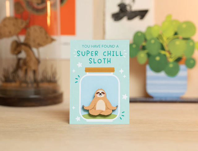Super Chill Sloth Pin