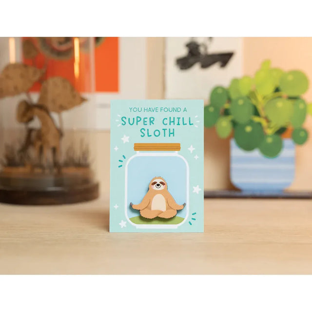 Super Chill Sloth Pin