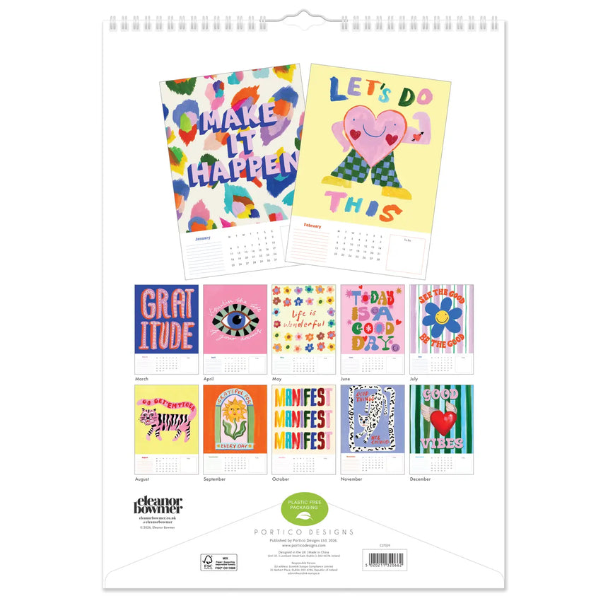 2027 A3 Affirmations Calendar