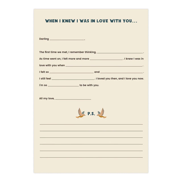 Fill In Letters: A Box Of Love