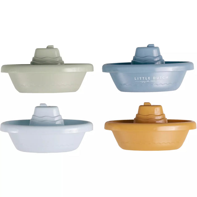 Blue Stackable Bath Boats