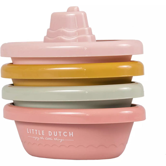 Pink Stackable Bath Boats