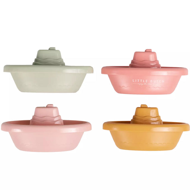 Pink Stackable Bath Boats