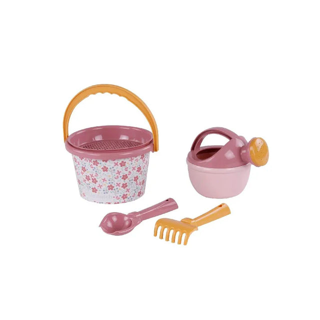 Pink Floral Beach Bucket Set