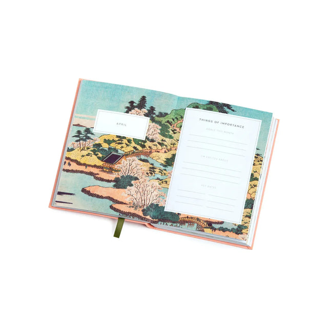 2025 Woodblock Mountains A6 Diary