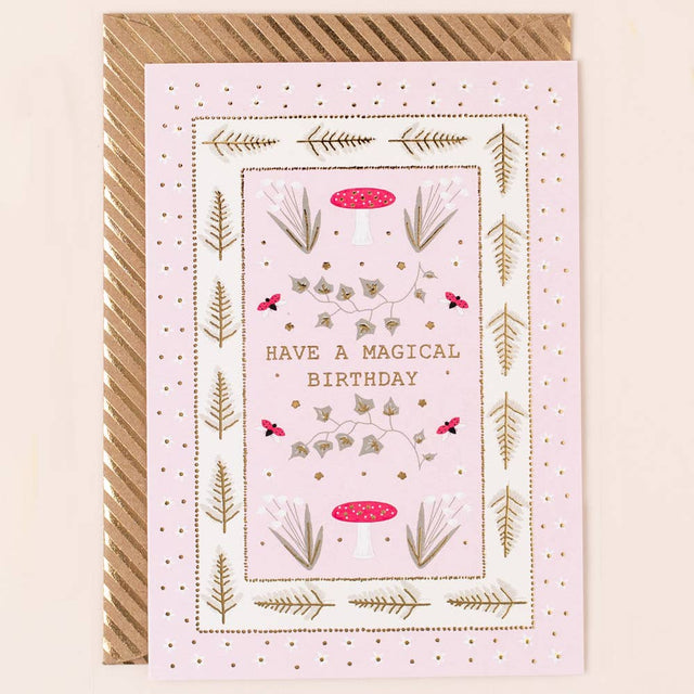 Magical Toadstools Birthday Card