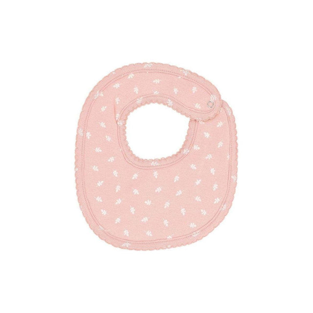 Pink Leaf Baby Bib