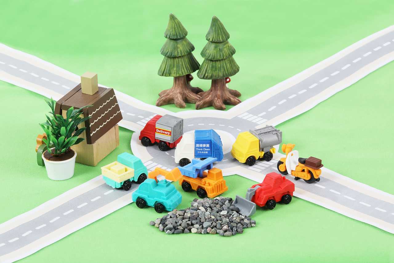 Vehicle Puzzle Erasers