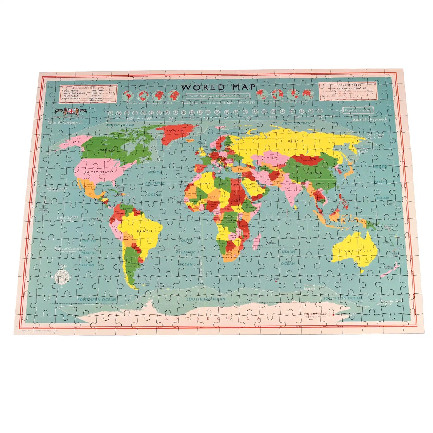 Large World Map Jigsaw