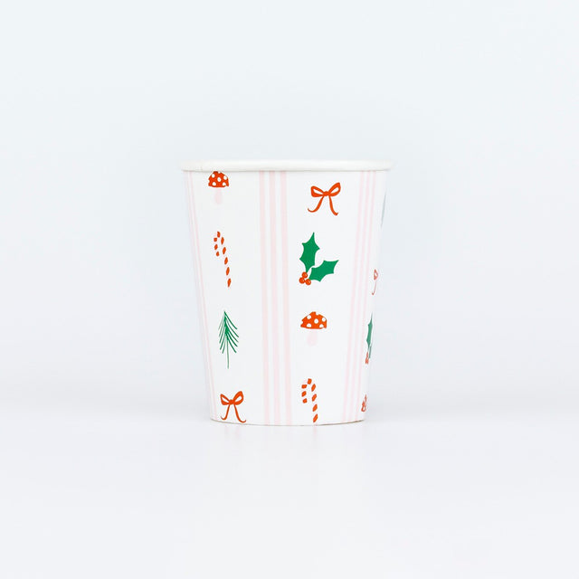 Festive Icon Stripes Cups