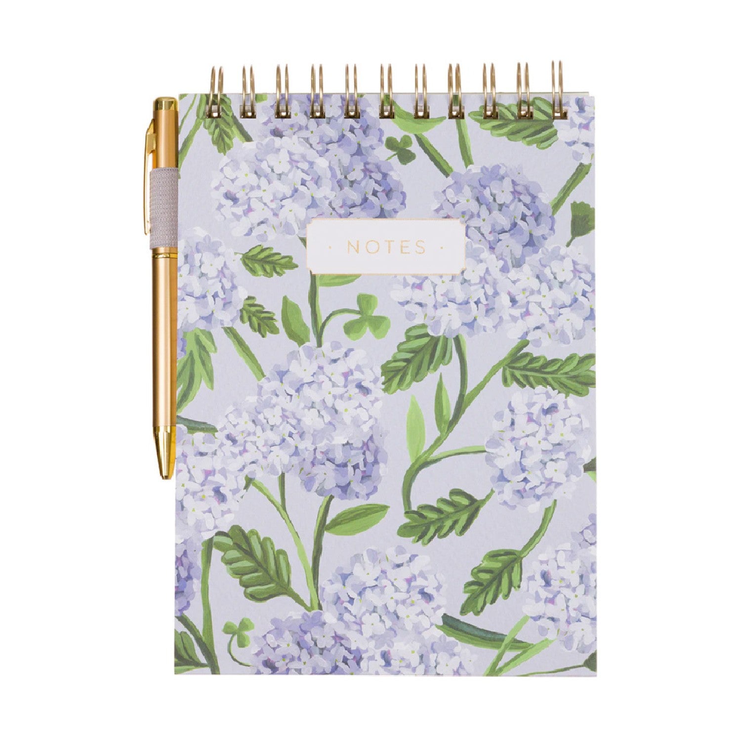 Hydrangea Notepad & Pen