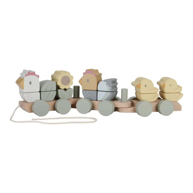 Little Farm Chicken Stacking Train