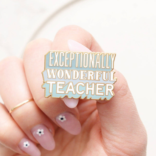 Exceptionally Wonderful Teacher Pin