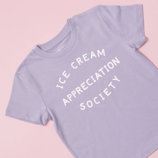 Lavender Ice Cream Appreciation Society Kid's T shirt