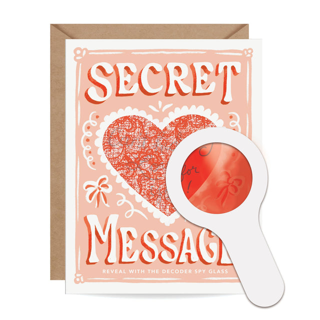 Can't Hide My Love - Secret Message Card